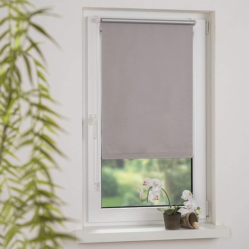 Obi Blinds Pamplona Roller 140 x 175 Cm Silver Bar Yellow