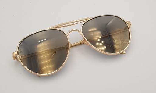 Lux Lenses UK SunGlasses Model GM110354 DarkBlue Gold Aviator Metal