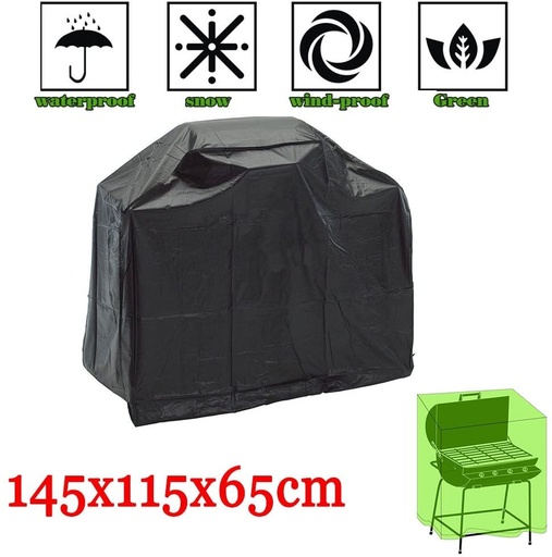 Outdoor Bbq Waterproof Cover for Grill 145X65X115Cm 033 FR FBA