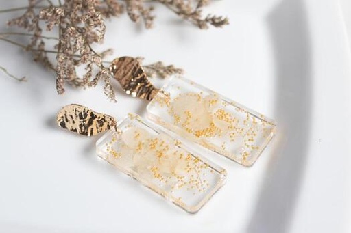 Articiones Handmade Resin Jewelly Necklace and Earrings