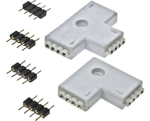 Bleil Lead Connection Set L and T Piece for LED Strips