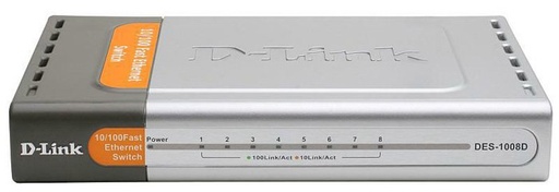 D Link DGS 1008D CG5 8 Ports 1001000Mbps Gigabit Network Switch Used B