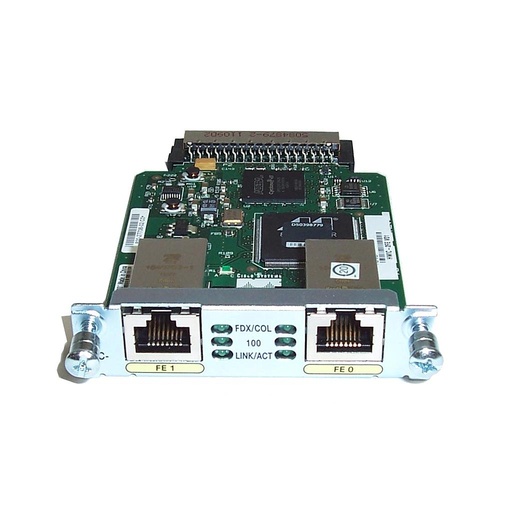 Cisco Two Port Layer 3 Fast Ethernet High Speed WAN Interface Card Used A