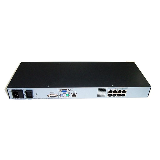 HP 8 Port 0x2x8 KVM Server Console Switch 396630 001 Used A