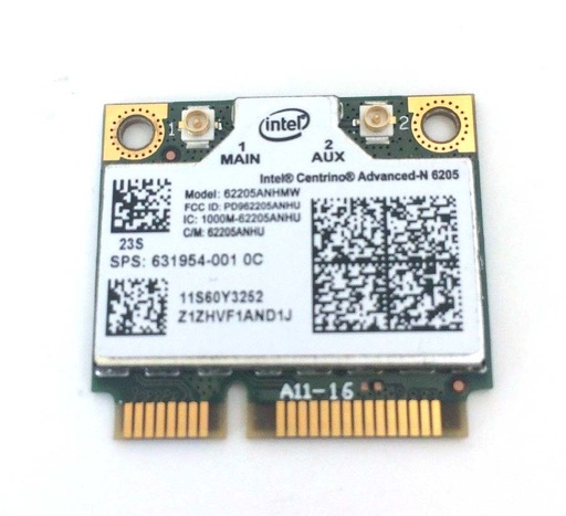 Intel Centrino Dual Band Advanced N 6205 WiFi Card 62205ANHMW Mini PCI E Laptop Used A