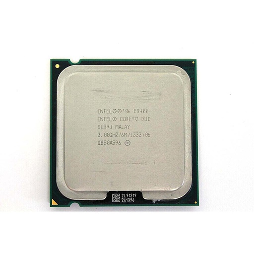 INTEL PENTIUM E8400 CORE 2 DOU PROCESSOR LGA775 3.0GHZ SLB9J USED A