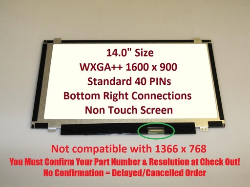 AU Optronics B140RW02 Laptop Screens