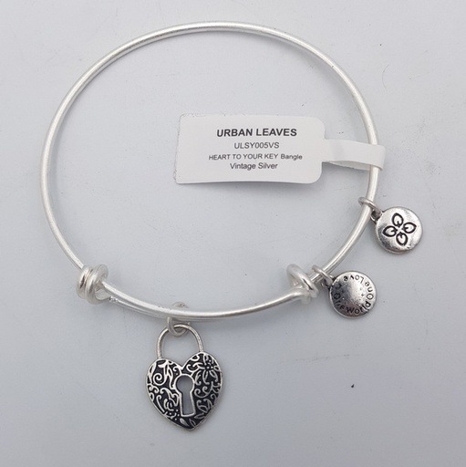 Urban Leaves Heart to Your Key Bangle Heart to Your Key Bangle ULSY005VS Hand Bracelet Brass