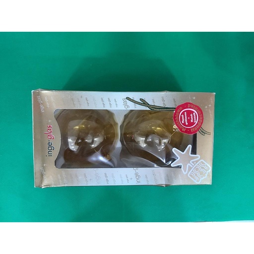 Inge Glas Big Gold Trans Christmas Balls