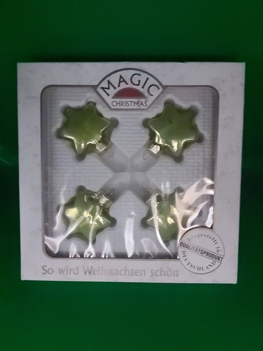 Magic Christmas Gold Star Christmas Balls